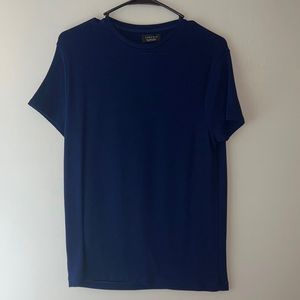 Zara Man Scoop Neck Short Sleeve Blouse